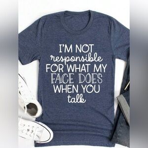 Navy Blue Graphic Tee for Women’s